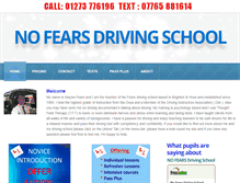 Tablet Screenshot of nofearsdrivingschool.com